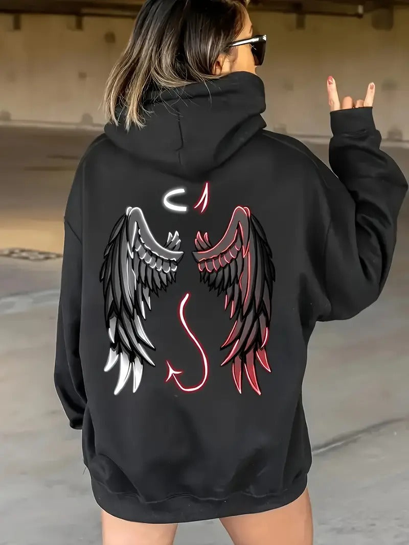 White Wing Hoodie For Women