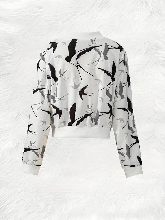 Petal Whisper Jacket For Woman