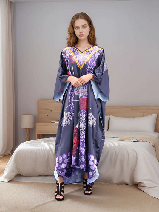 Azure Bloom Caftan for woman