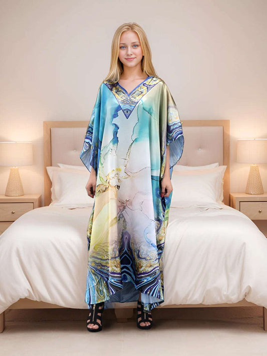 Ocean Marble Caftan for woman