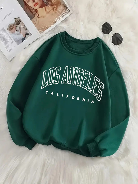 Classic LA Green Sweatshirt for Women