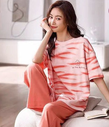 flapper style Printed Night Suit For Woman