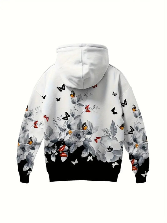 Butterfly Whisper Hoodie For Woman